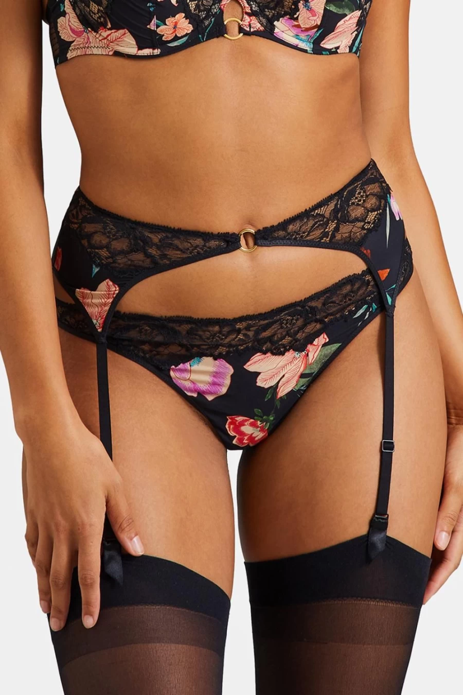 Aubade Poetique Sweet Folk Suspender - Elegant Lingerie Accessory