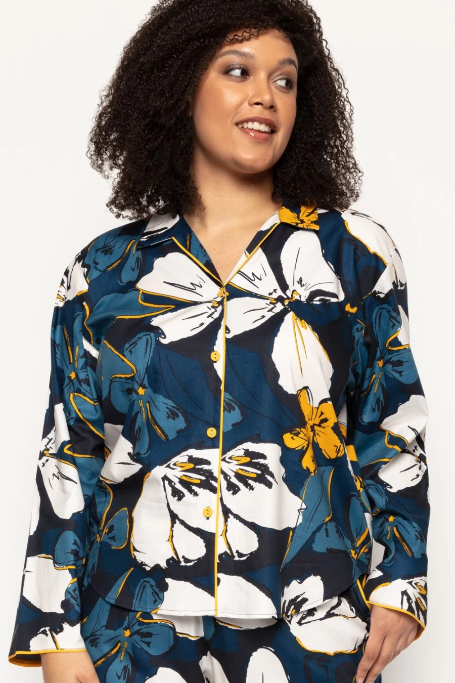 Cyberjammies Verity Floral Print Pyjama Top - Multi Colour Women's Sleepwear