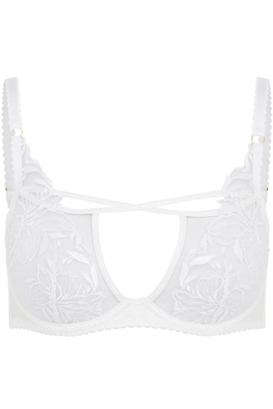 Agent Provocateur Ozella White Plunge Underwired Bra for Women