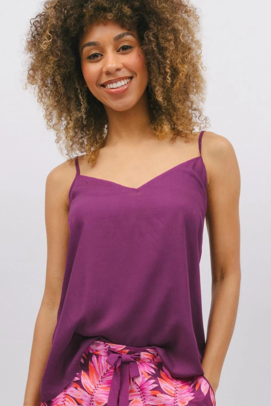 Cyberjammies Women's Magenta Modal Camisole - Soft Comfortable Sleepwear Top