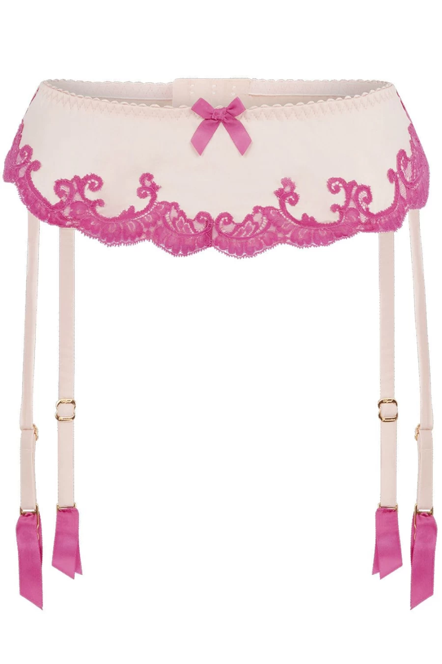 Agent Provocateur Pink Molly Suspender Lingerie Set