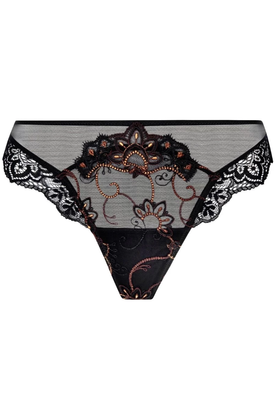 Lise Charmel Amber Panther Fauve Amour Thong - Luxury Lingerie