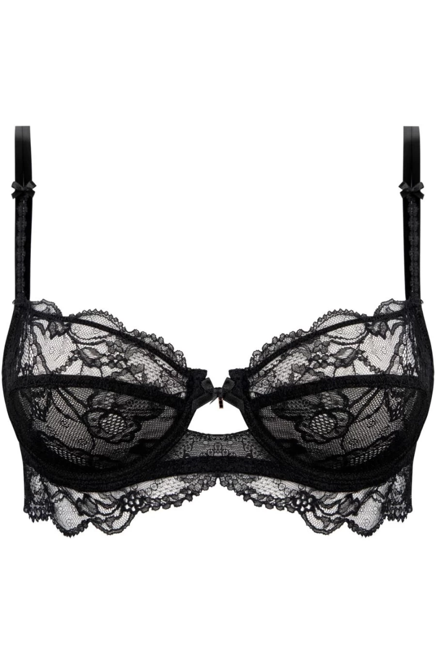 Lise Charmel Feerie Couture Black Half Cup Bra - Elegant Lingerie