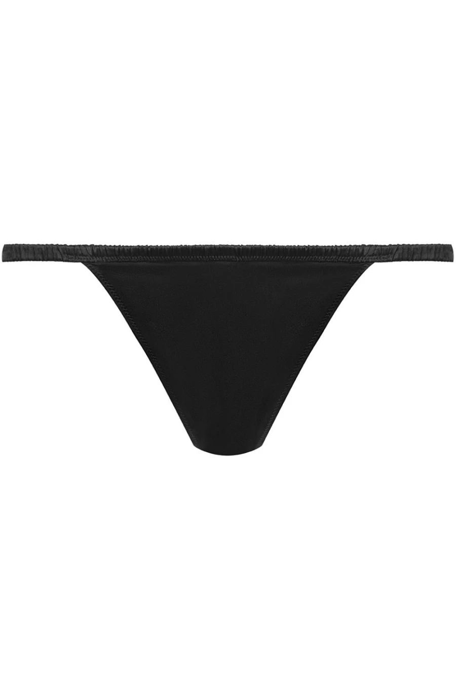 Maison Close Black Rendez-Vous Silk Strap Brief - Luxurious Lingerie