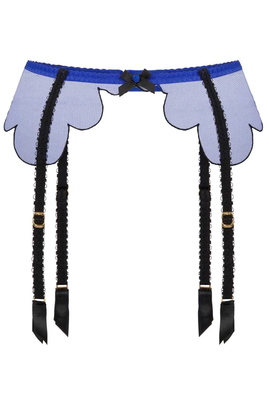 Agent Provocateur Lorna Suspender in Blue/Black - Stylish Garter Belt for Women