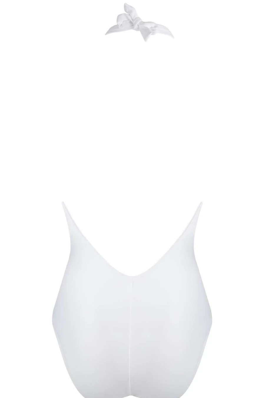 Lise Charmel White Perles Nacrees Halter Swimsuit | Elegant Women's One Piece Bathing Suit