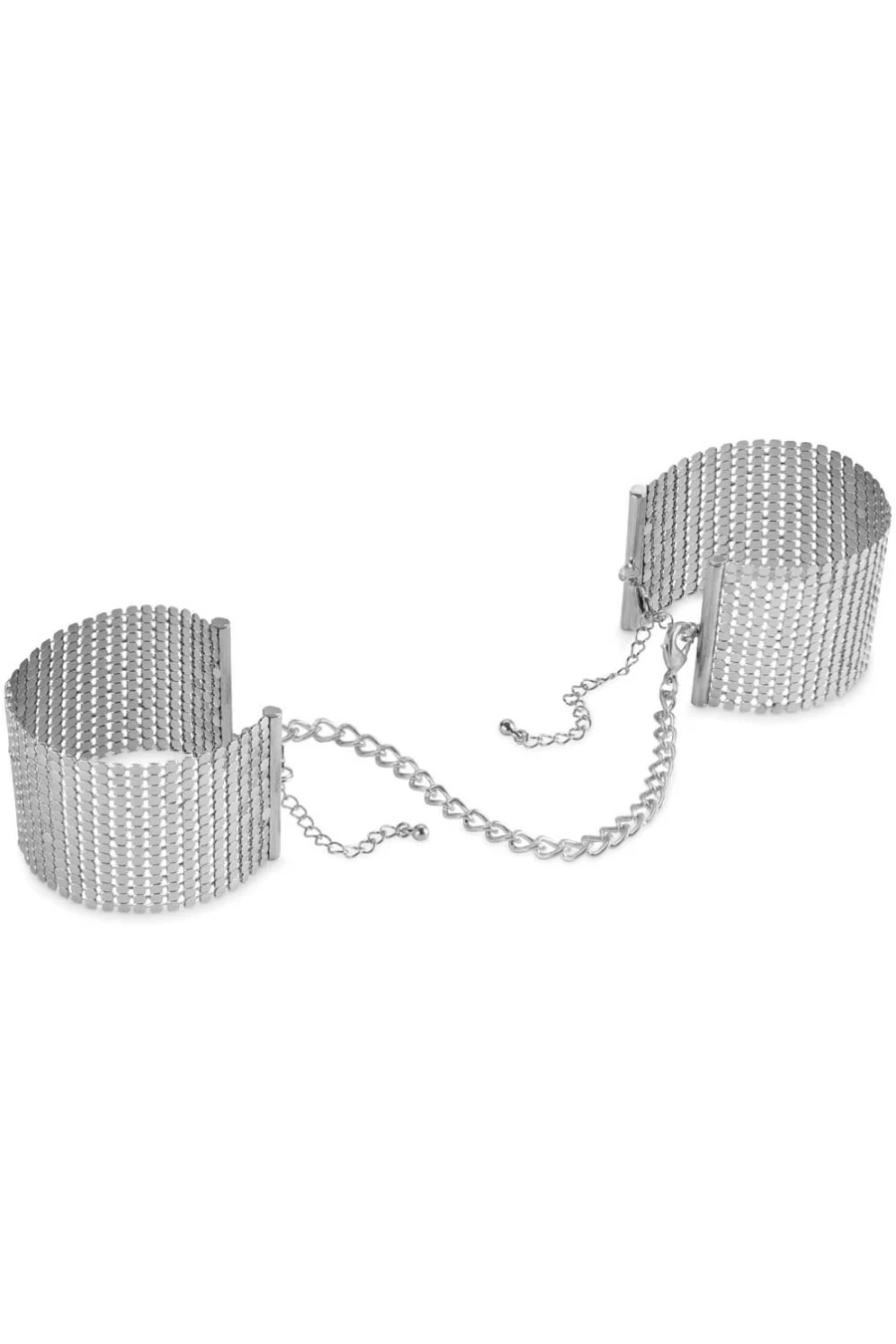 Bijoux Indiscrets Silver Metallic Mesh Cuffs - Desir Metallique Fashion Bracelet