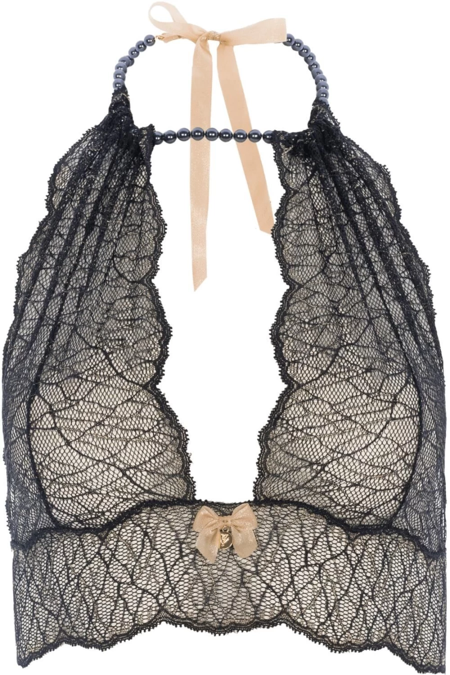 Bracli Black Sydney Dark Pearl Bralette - Women's Lace Underwire Comfortable Bra