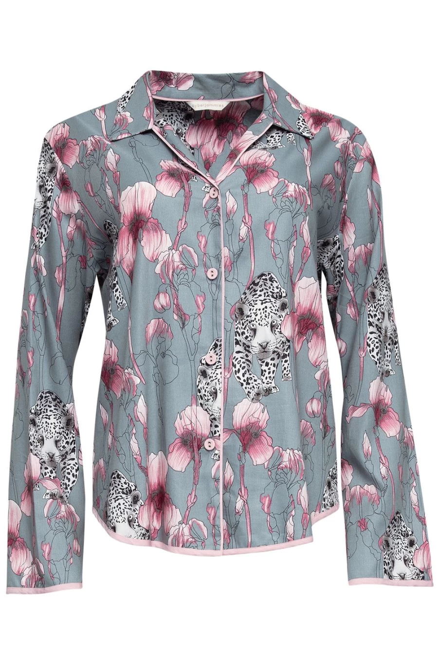 Cyberjammies Jessica Leopard Print Multi Color Pyjama Top for Women