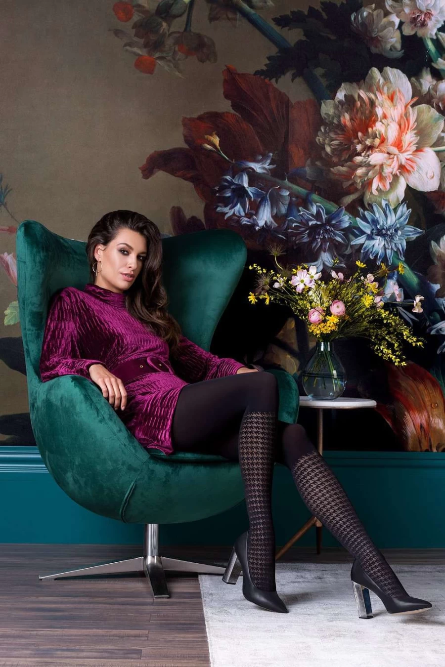 Gabriella Cloe Black Tights for Women - High-Quality Comfort & Style