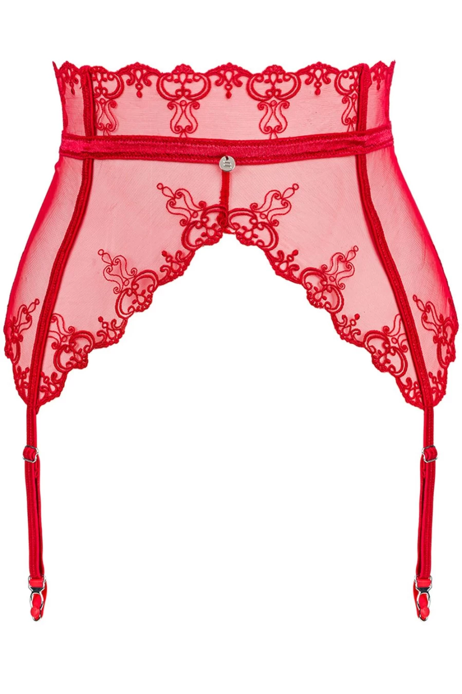 Obsessive Red Lonesia Suspender for Men & Women - Adjustable Fashion Elastic Straps