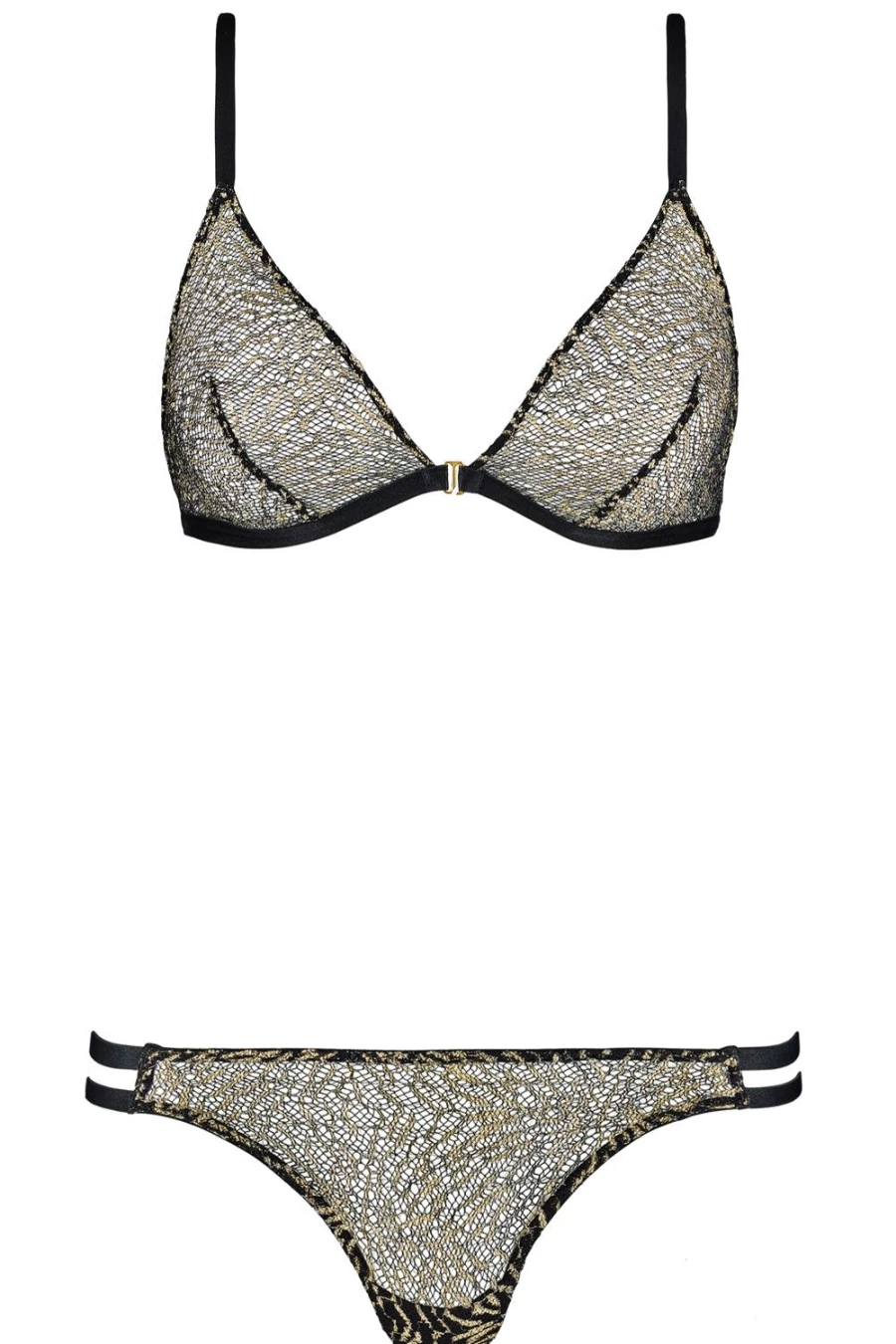 Aubade Nuit Sauvage Lingerie Set - Fireworks Triangle Bra & Tanga