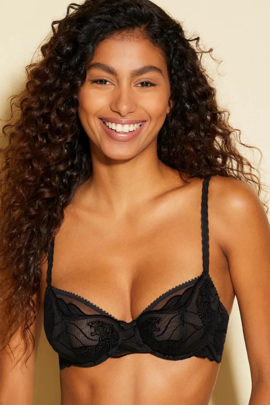 Cosabella Black Tiger Underwire Bra - Chennai Style Lace Support