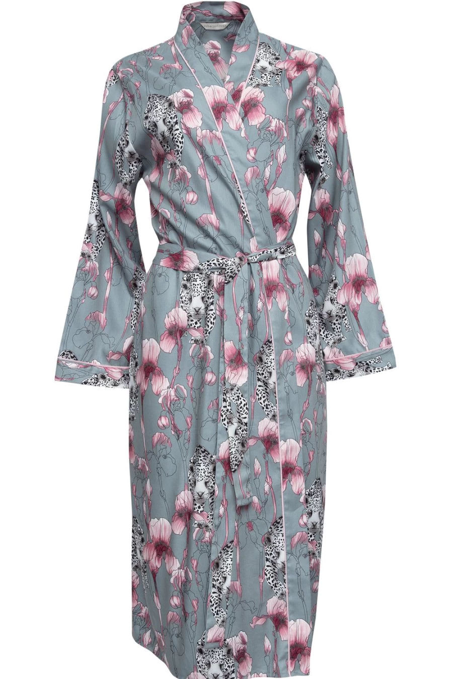 Cyberjammies Leopard Print Long Dressing Gown - Multi Color Cozy Women's Robe