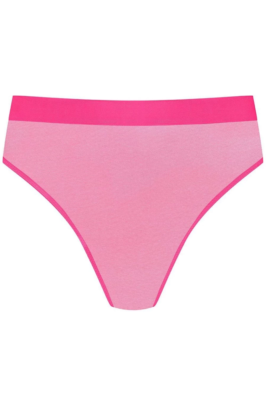 Maison Close Neon Pink High Waist Thong - Corps A Corps Sensual Lingerie