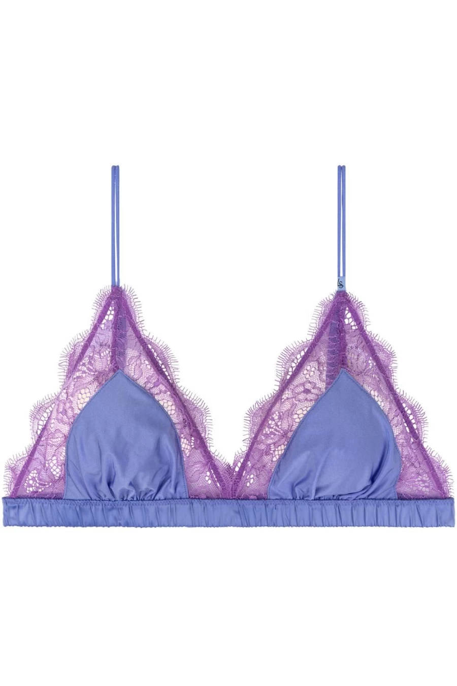 Love Stories Purple Lace Unpadded Triangle Bralette - Comfortable & Stylish Women's Underwear
