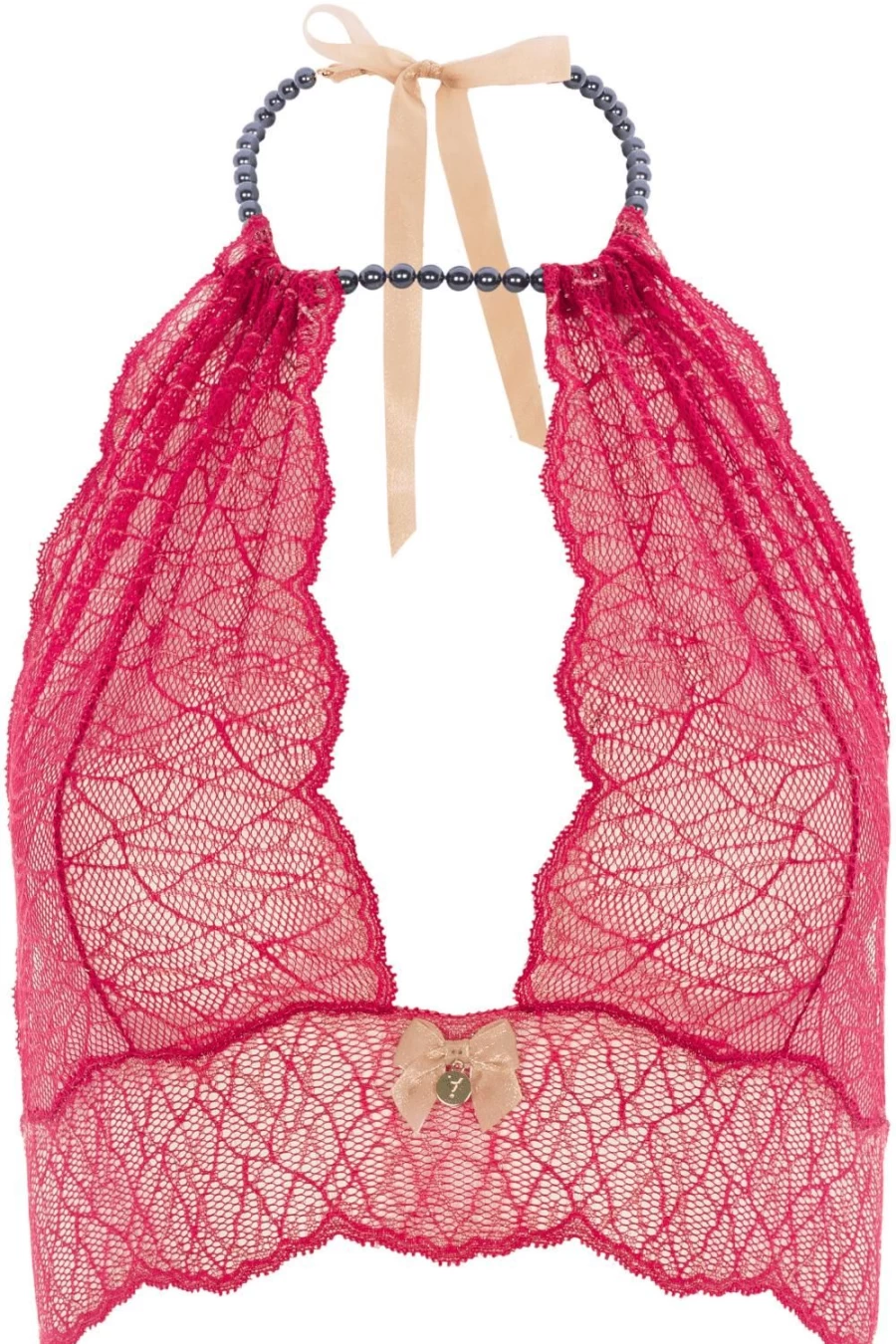 Bracli Red Bralette - Sydney Dark Pearl Lace Underwear for Women