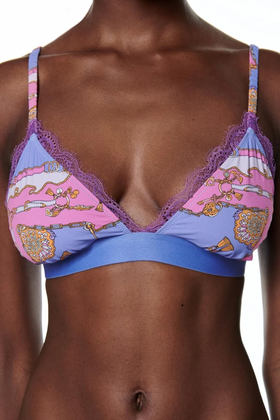 Love Stories Purple Filippa Padded Triangle Bralette - Comfortable & Stylish Lingerie