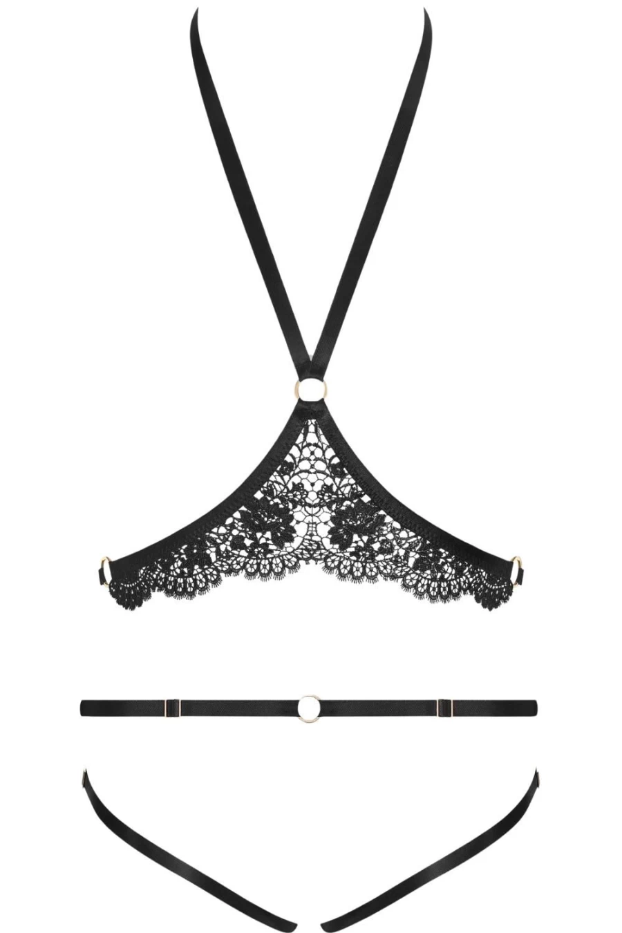 Maison Close Le Ravissant Harness & Thong Set - Luxury Lingerie for Women