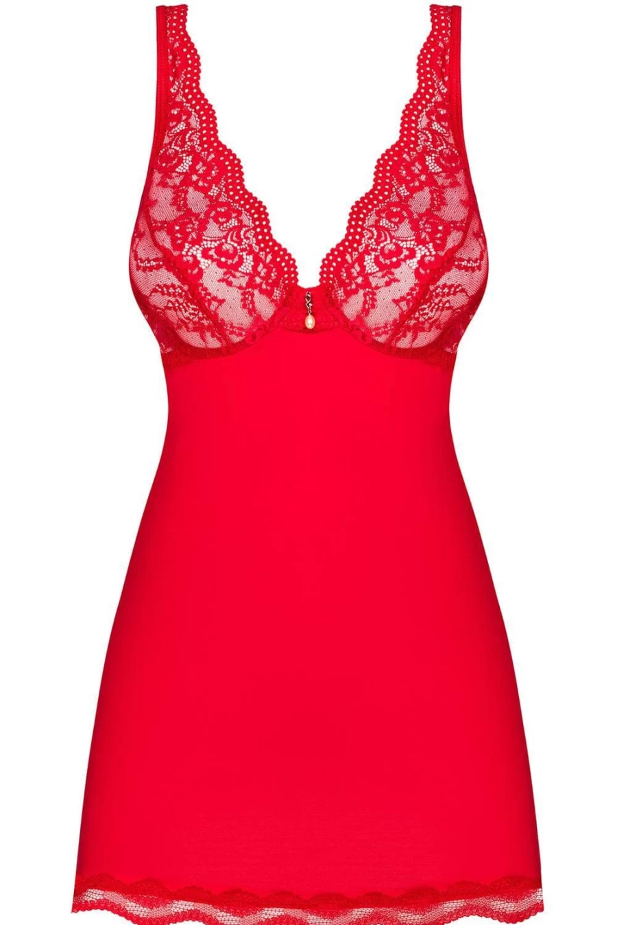 Obsessive Red Luvae Babydoll & Thong Set - Sexy Lingerie Two-Piece