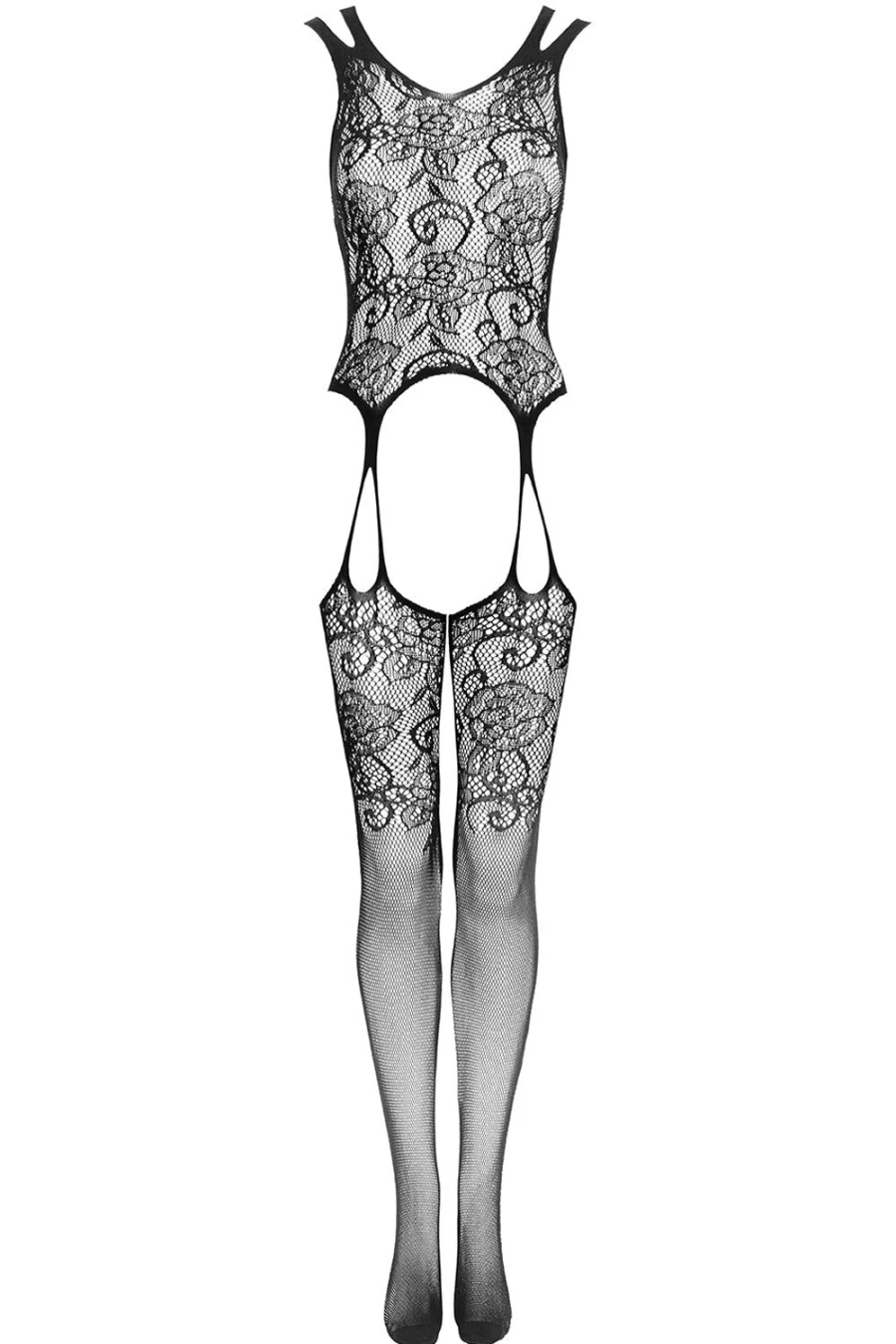 Obsessive F237 Black Bodystocking - Sensual Lingerie for Women