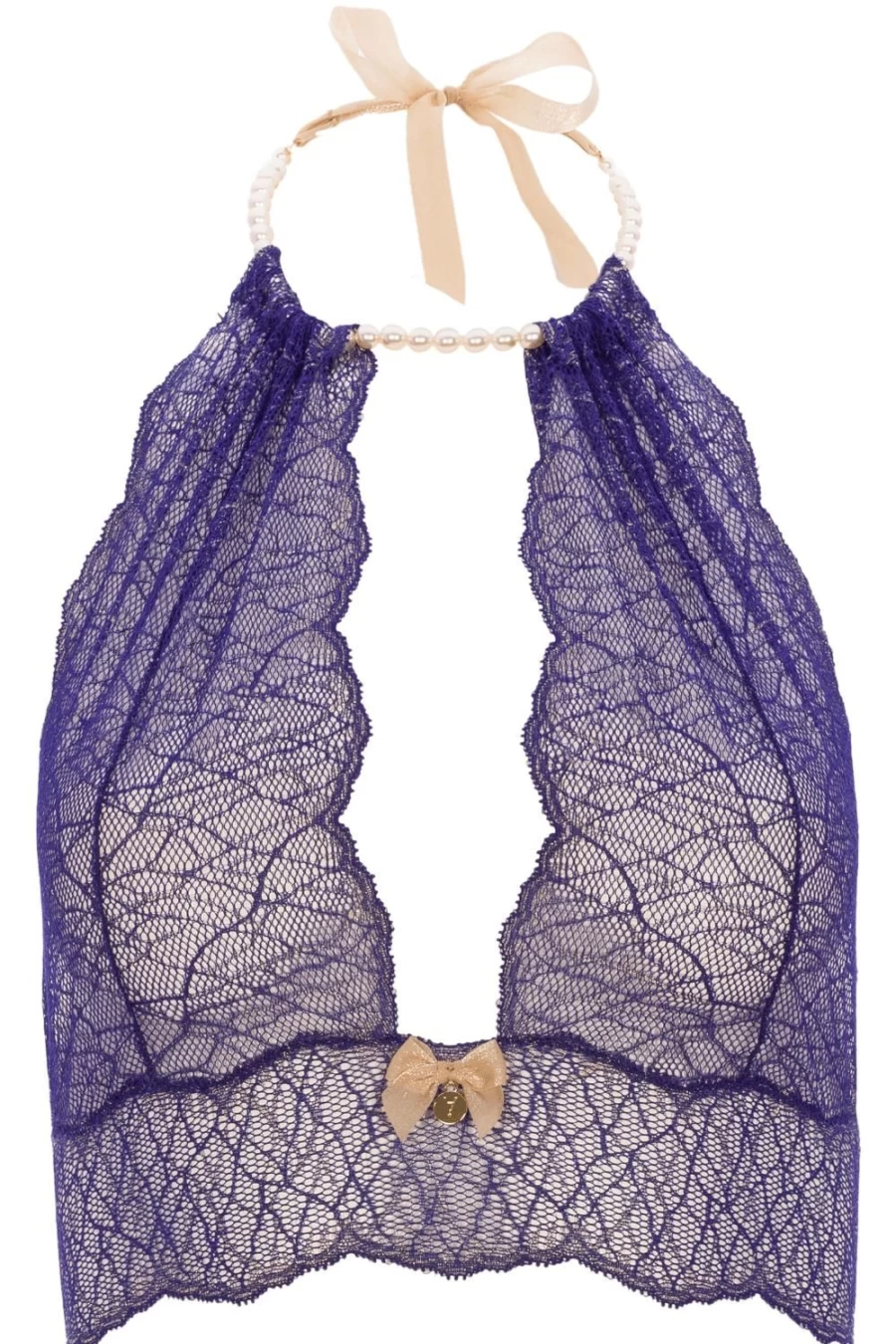 Bracli Blue Sydney Pearl Bralette - Elegant Lace Underwire Comfort Bra