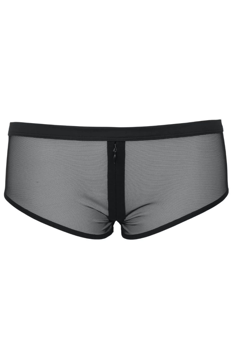 Maison Close Black Pure Tentation Zip Shorty Lingerie