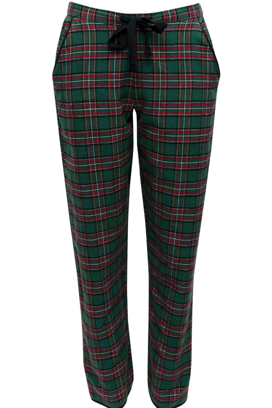Cyberjammies Whistler Check Pyjama Pants - Green Mix Plaid Sleepwear for Men & Women