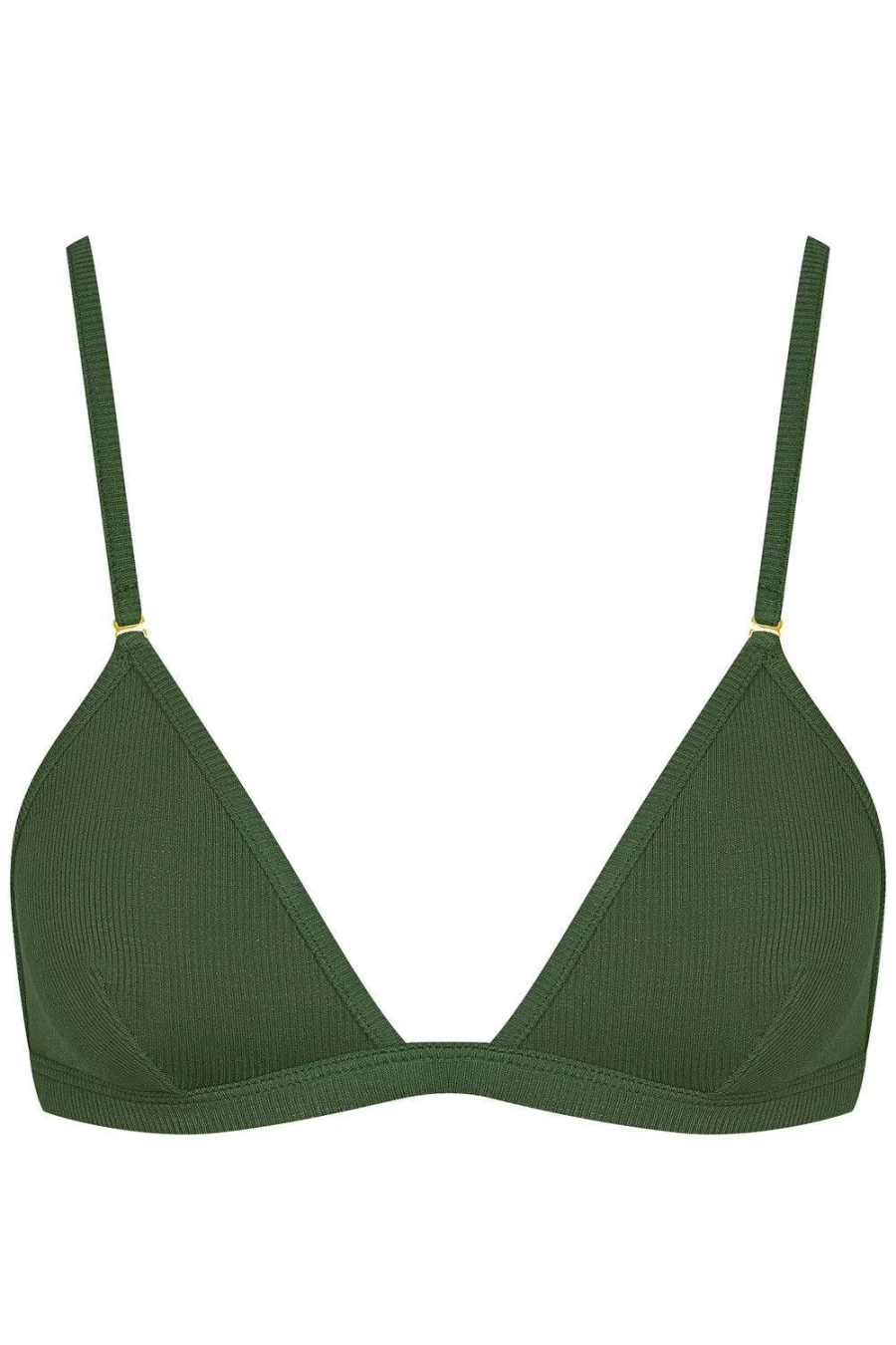 Maison Close La Femme Amazone Triangle Bra in Khaki - Luxury Lingerie