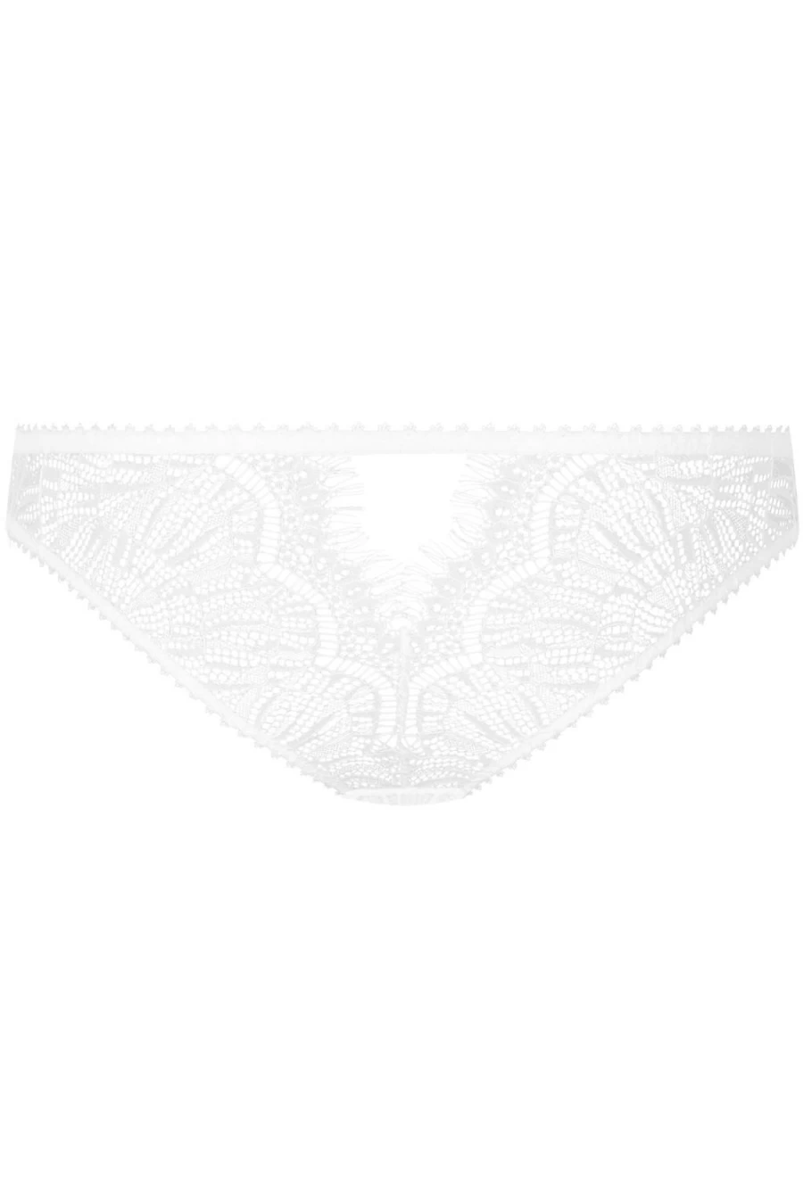 Maison Close White Accroche Coeur Lace Brief - Elegant Women's Underwear