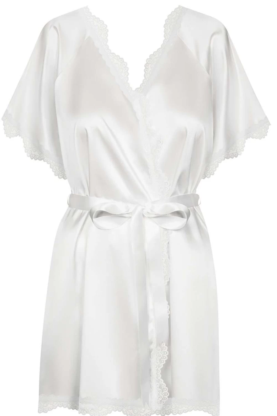Obsessive White Prima Neve Robe - Women's Size S-M (UK 8-10)