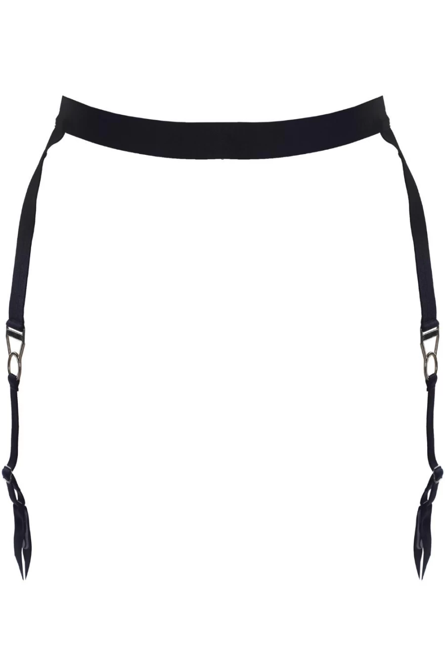 Prelude Black All About Eve Suspender Skirt - Elegant Vintage Style High Waist Adjustable Straps