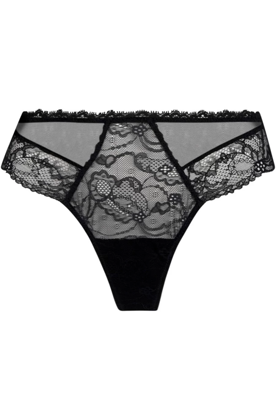 Lise Charmel Black Feerie Couture Thong - Luxury Lingerie