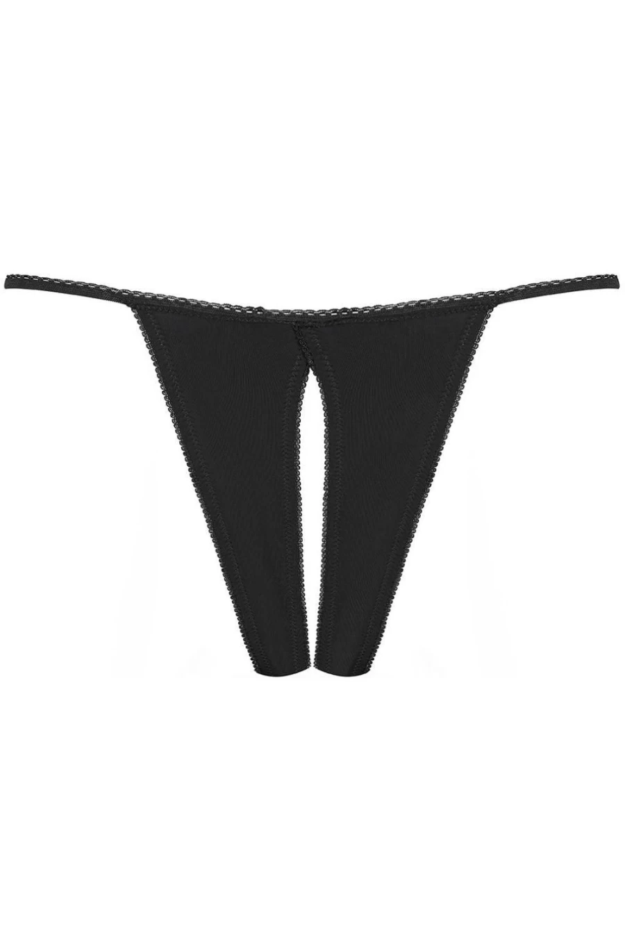 Maison Close Black Le Petit Secret Openable Lingerie Thong
