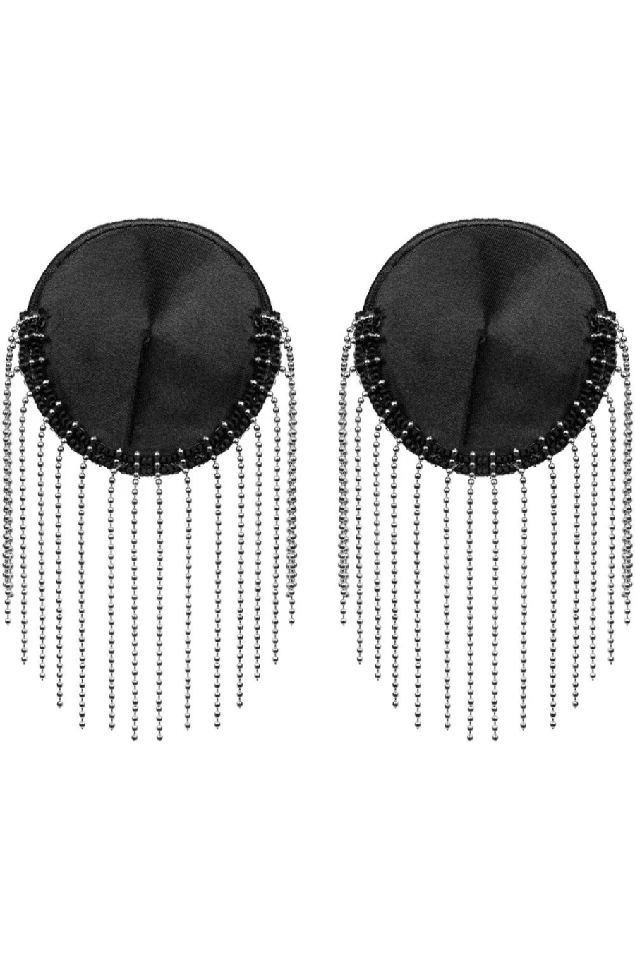 Obsessive Adhesive Nipple Covers for Women - Black Reusable Pasties with Strong Hold, Invisible Under Clothing