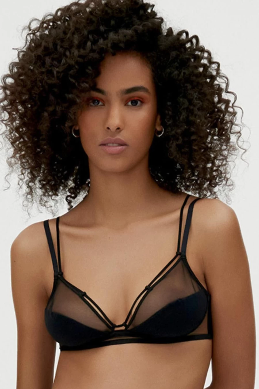 Icone Ana Triangle Bra - Black Women's Bralette for Comfort and Style