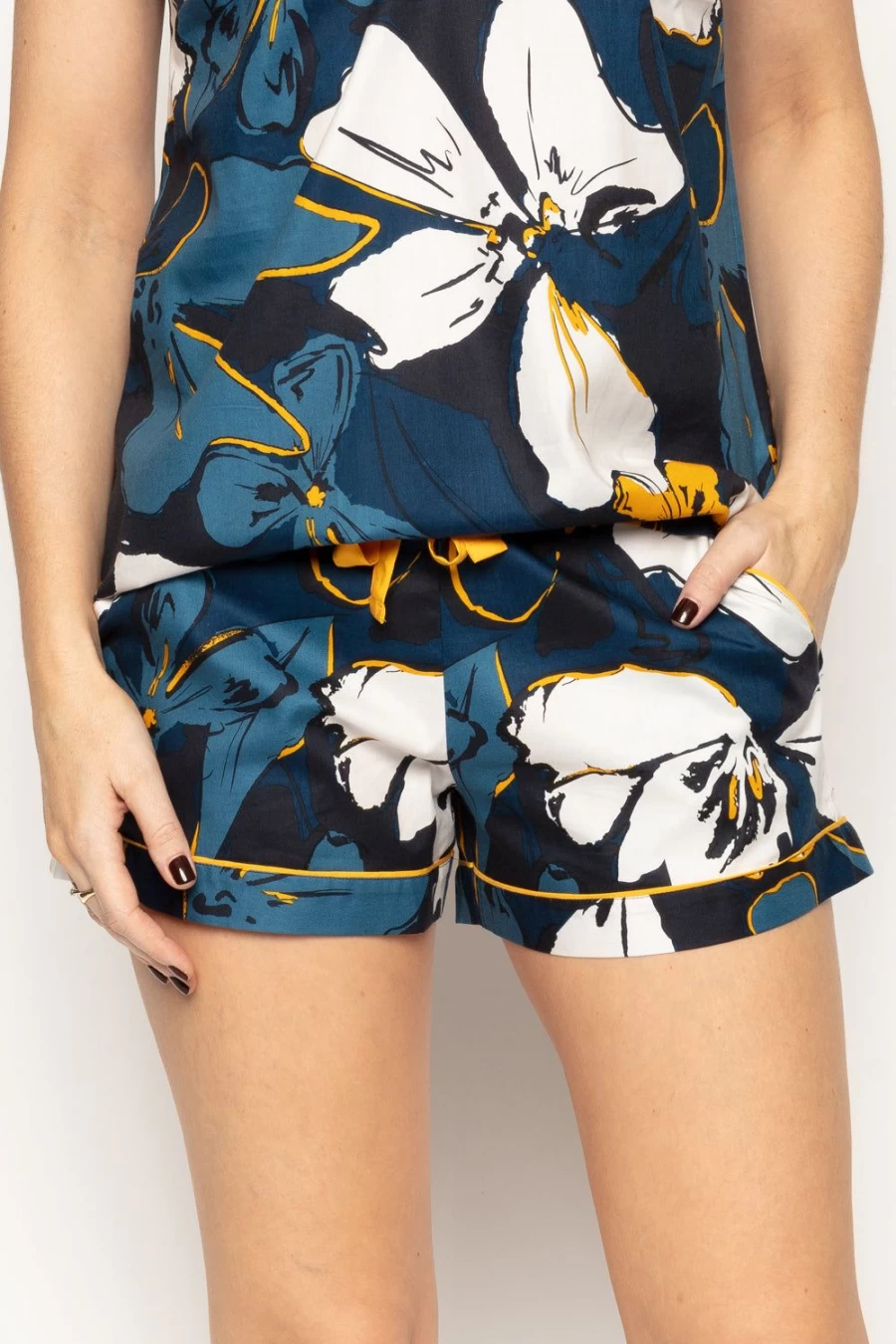 Cyberjammies Verity Floral Print Shorts - UK Size 16, Multi-Coloured Summer Lounge Shorts