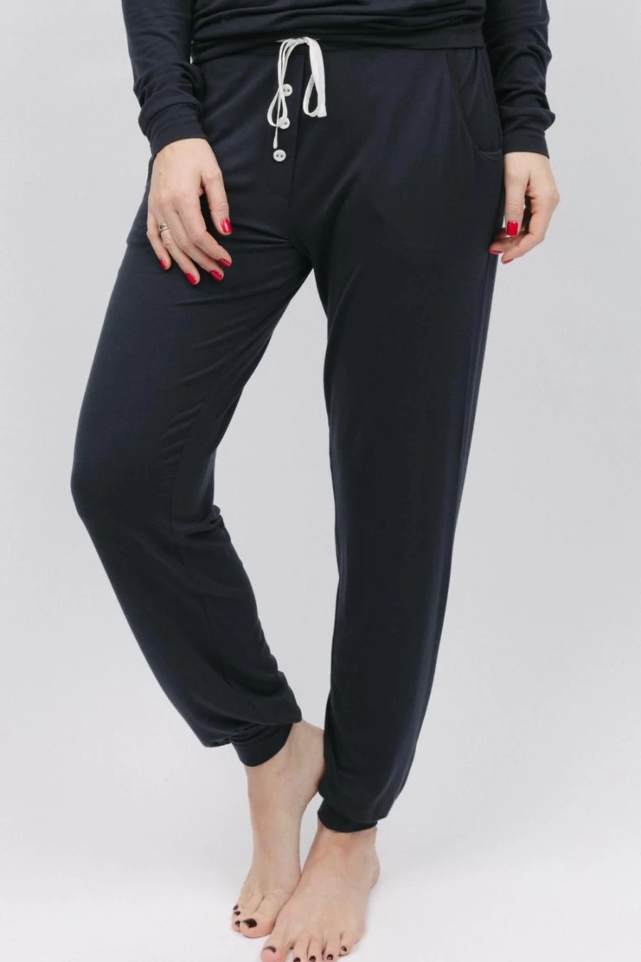 Cyberjammies Nicole Charcoal Jersey Pants for Women - Comfortable Lounge & Sleepwear
